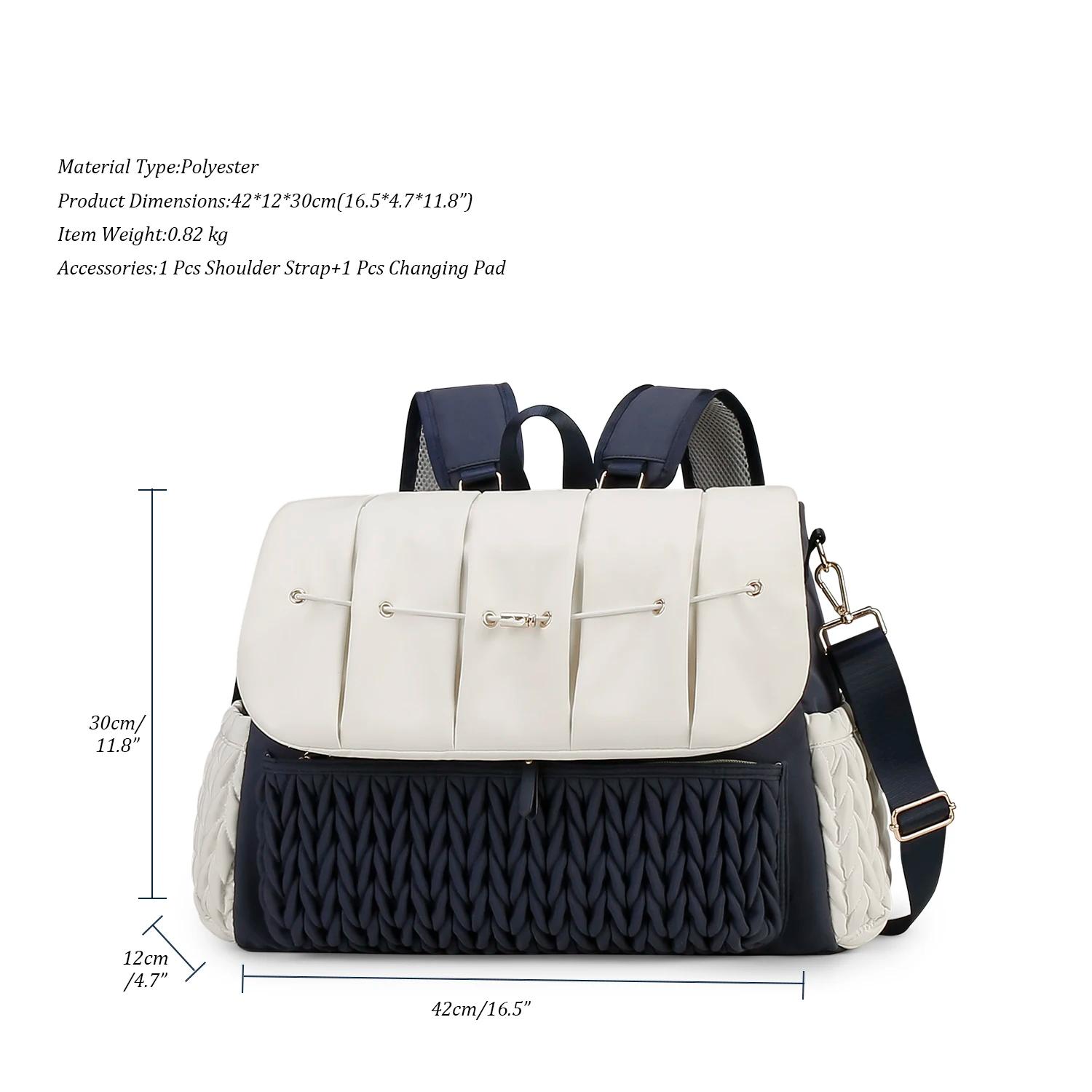 Sac maman, épaule unique, multifonctionnel. Sac maman avec sangles amovibles, grande capacité