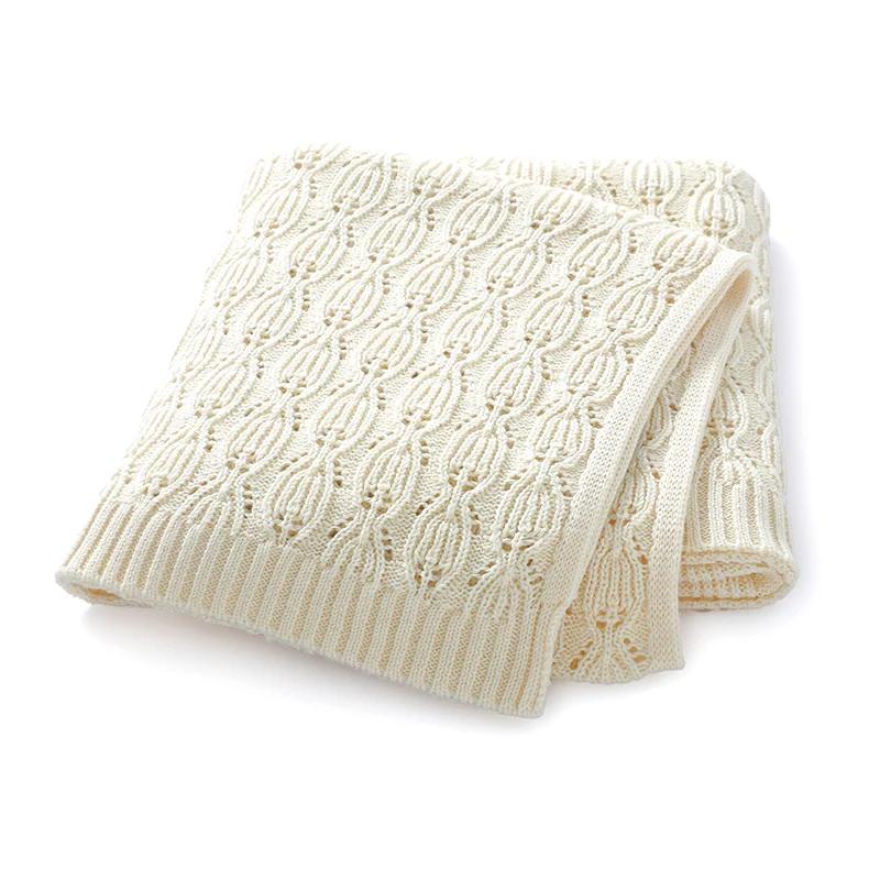 Couverture bébé coton 90x70cm lange d'emmaillotage doux plaid nouveau-né garçon fille literie
