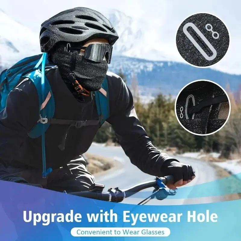 Cagoule thermique d'hiver pour cyclisme, masque complet chaud pour Sports de plein air, moto, Ski, p