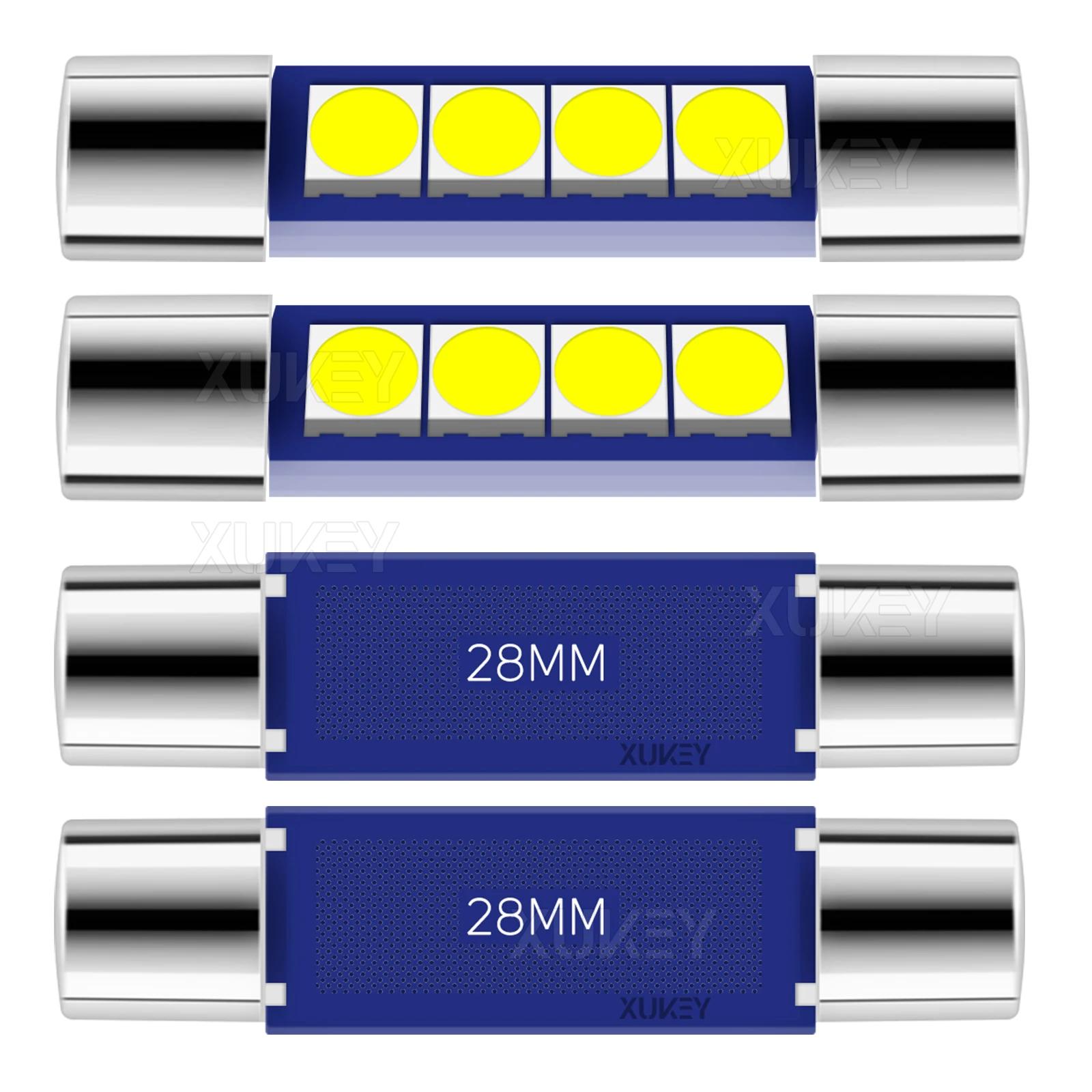 4 Pack 29 28mm LED Fusible 6614F 6612F TS-14V1CP LED Festoon Ampoules Voiture NikPare-Soleil Lumière