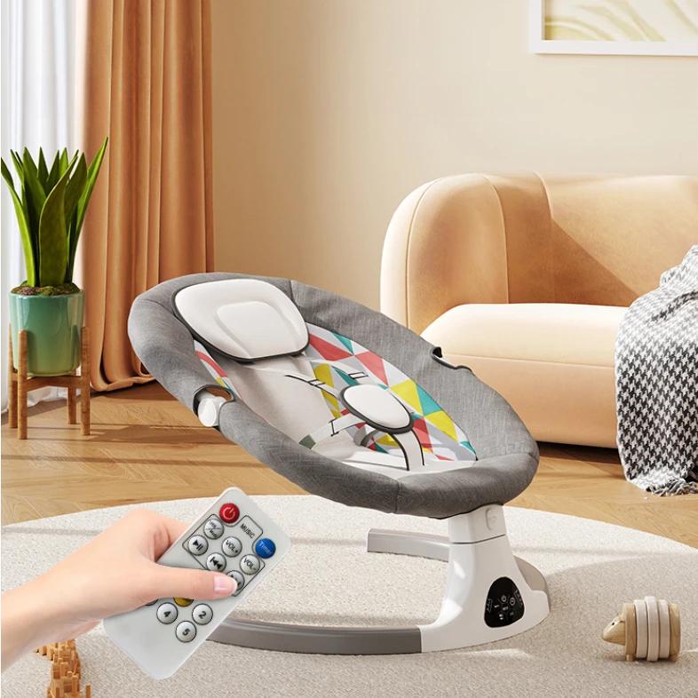 Chaise à bascule électrique pour bébé, panier de couchage électrique, chaise à bascule intelligente