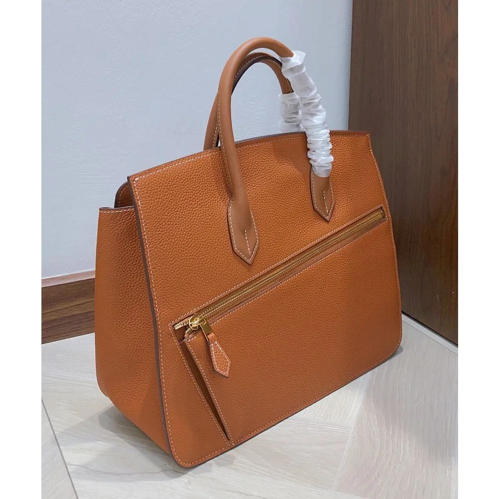 Sac à main haute Texture, nouvelle mode tempérament motif litchi épissage irrégulier, messager à ban