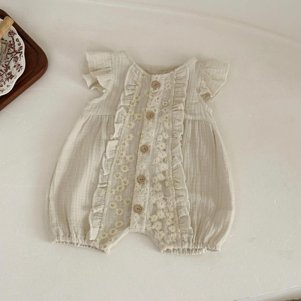 Nouvelle collection d'été : Vêtements pour bébés, barboteuse fine pour garçons et filles, combinaiso