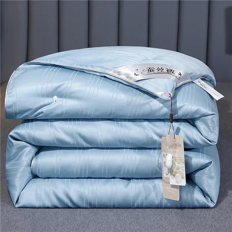 Couette 100% Soie de Mûrier, Artisanale, pour la Santé et la Beauté, Remplissage en Soie, Tailles Do