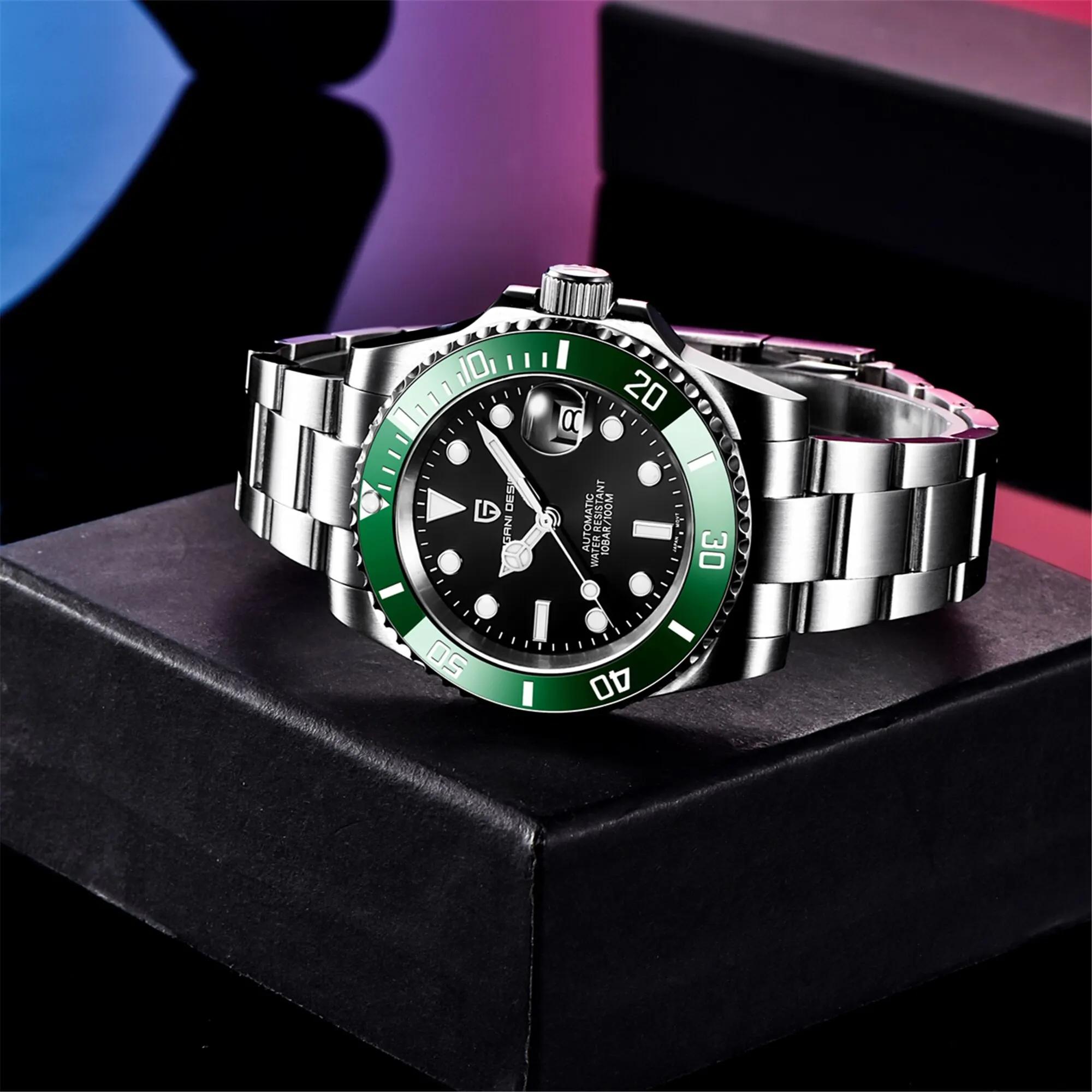 Montres automatiques mécaniques pour hommes PAGANI Design 2026, Miyota 8215, 40 mm, acier inoxydable