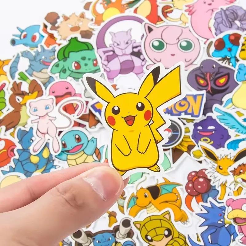100/200/300 pièces Pokemon Kawaii Pikachu autocollants décoration décalcomanies ordinateur portable
