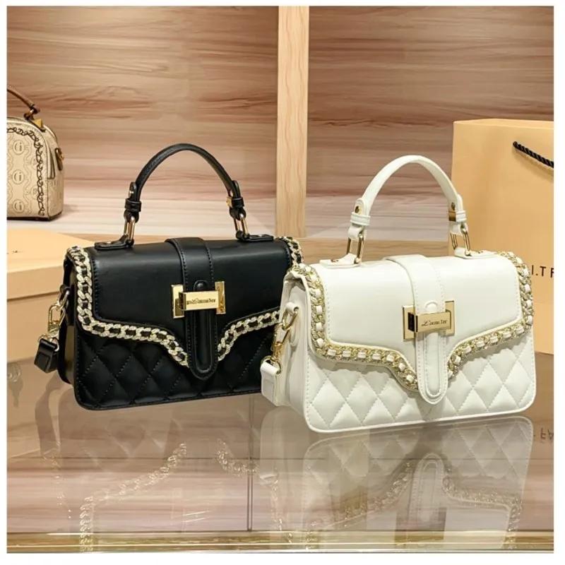 Sac à main de marque pour femmes, nouvelle chaîne tendance, Texture Premium, sac à bandoulière avec