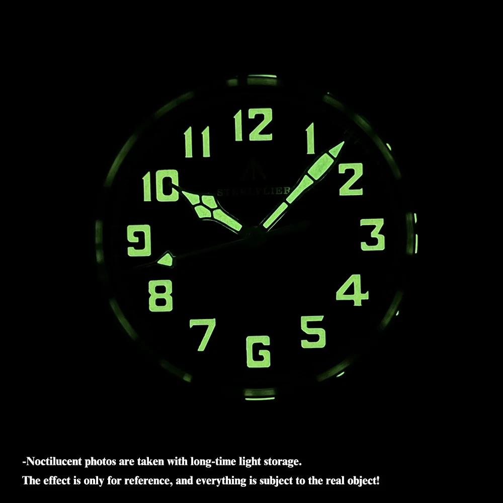 STEELFLIER officiel SF740V nouvelle montre-bracelet à Quartz Super C3 lumineux 200M étanche VH31 mou