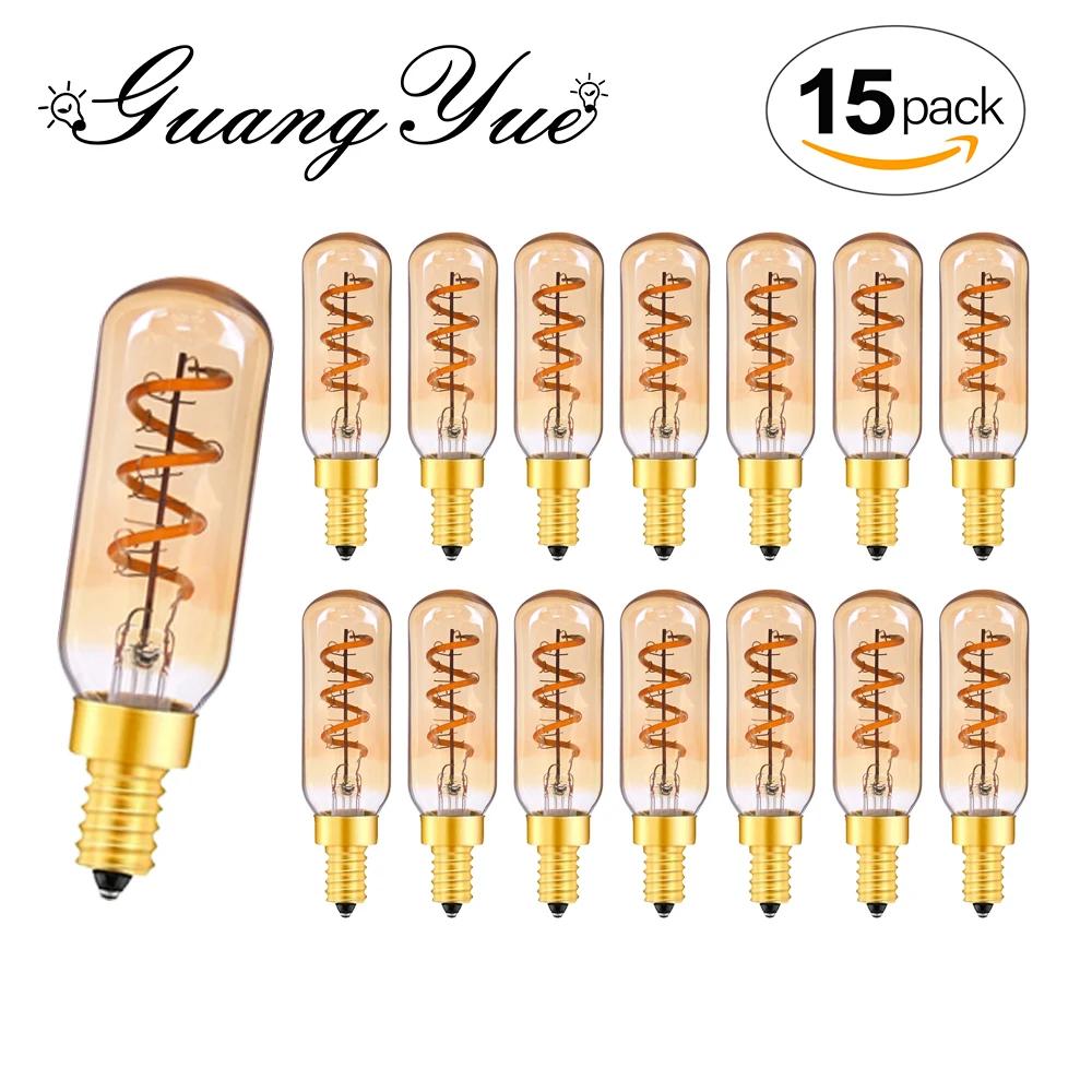 Ampoule de nuit tubulaire rétro E14 E12 220V 110V, variable 3W 2200K, Filament souple, lampe de Tabl