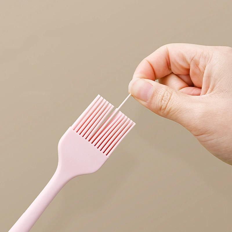 Brosse longue à huile de cuisson en Silicone, cuisine, tartes de Pizza, pâtisserie, épandeur de beur