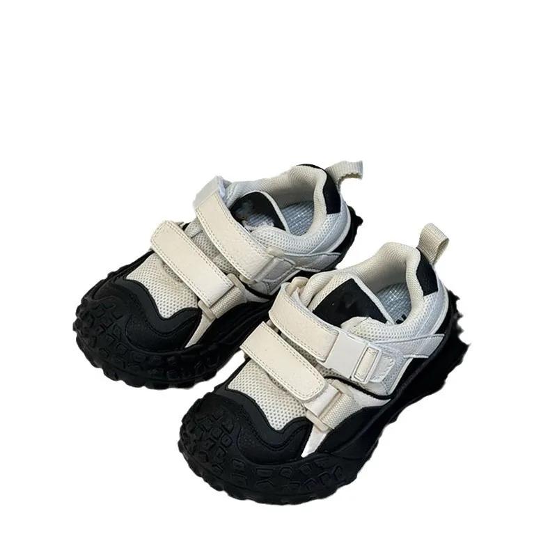 Baskets Chunky pour Enfants 2026 Nouvelles Chaussures d'Hiver en Coton à Velcro avec Semelle Crantée