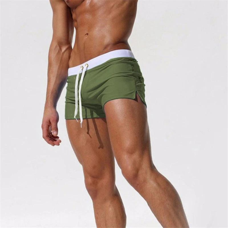 Maillot de bain pour hommes, 10 couleurs, conception de poche arrière, séchage rapide, Boxer de plag