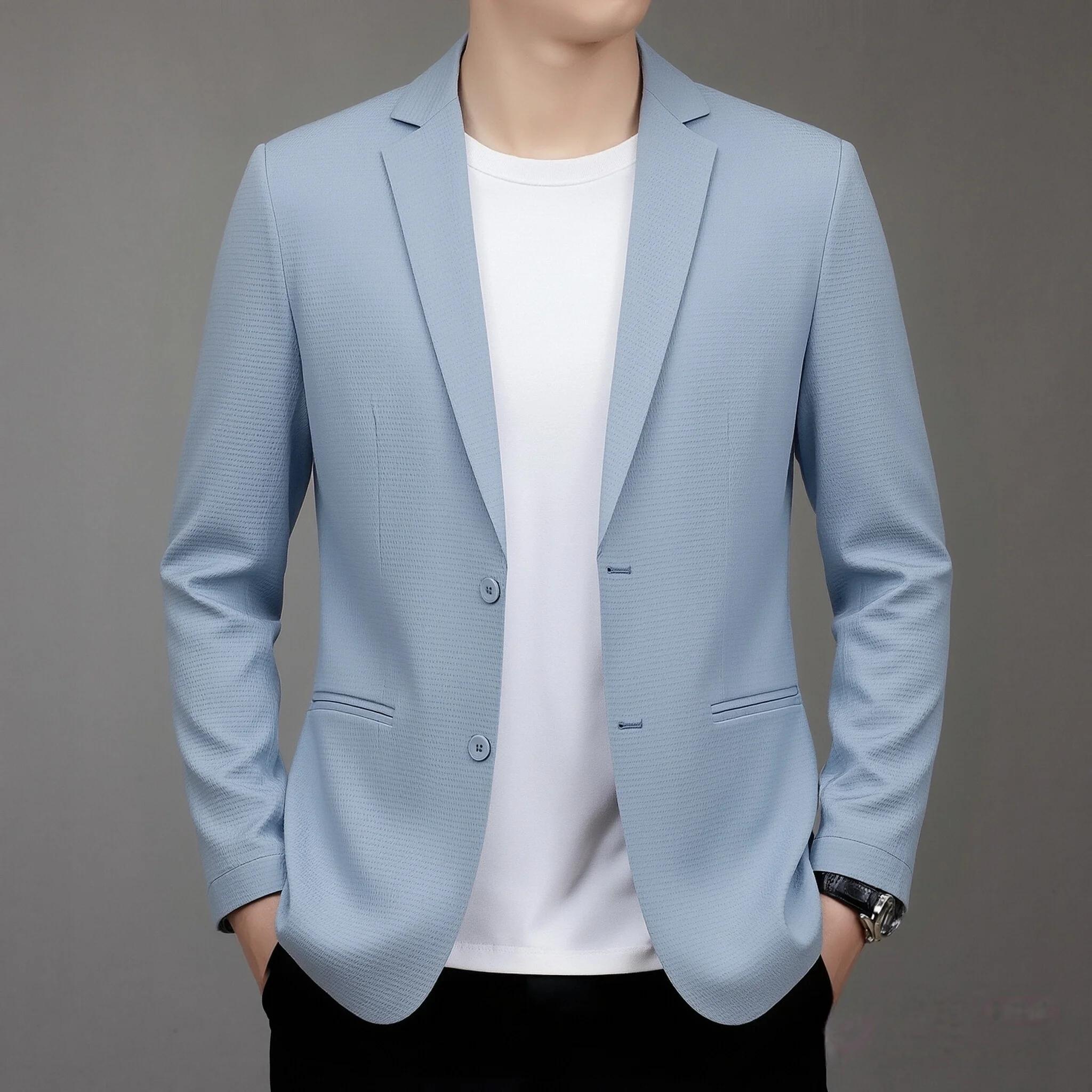 Costume léger de style coréen pour homme, mode printemps-été, décontracté, protection solaire, résis