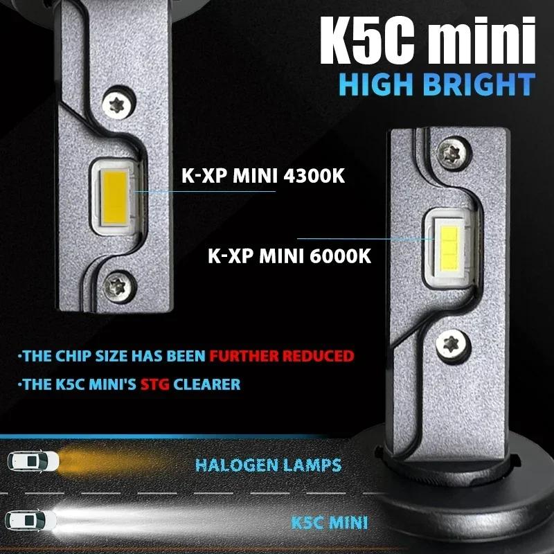 DAWNKNIGHT K5C Mini 40W H7 H4 Version longue durée ampoule de phare Led 4300K K6C Led HB3 H11 ampoul