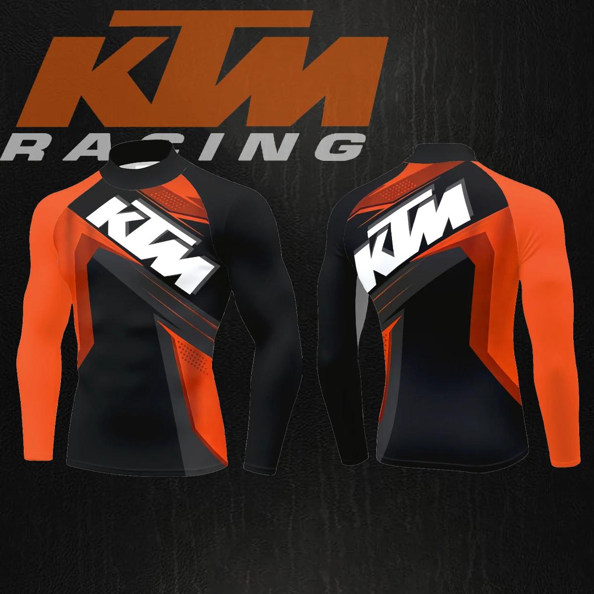 Maillot de cyclisme pour homme à manches longues KTM Racing Team, séchage rapide, respirant, idéal p