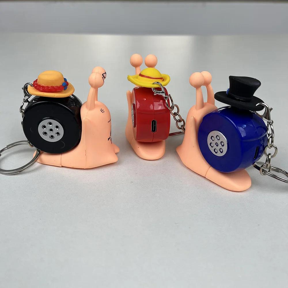 Anime une pièce Den Den Mushi modèle jouets dessin animé Luffy Sabo Ace escargot en forme de télépho