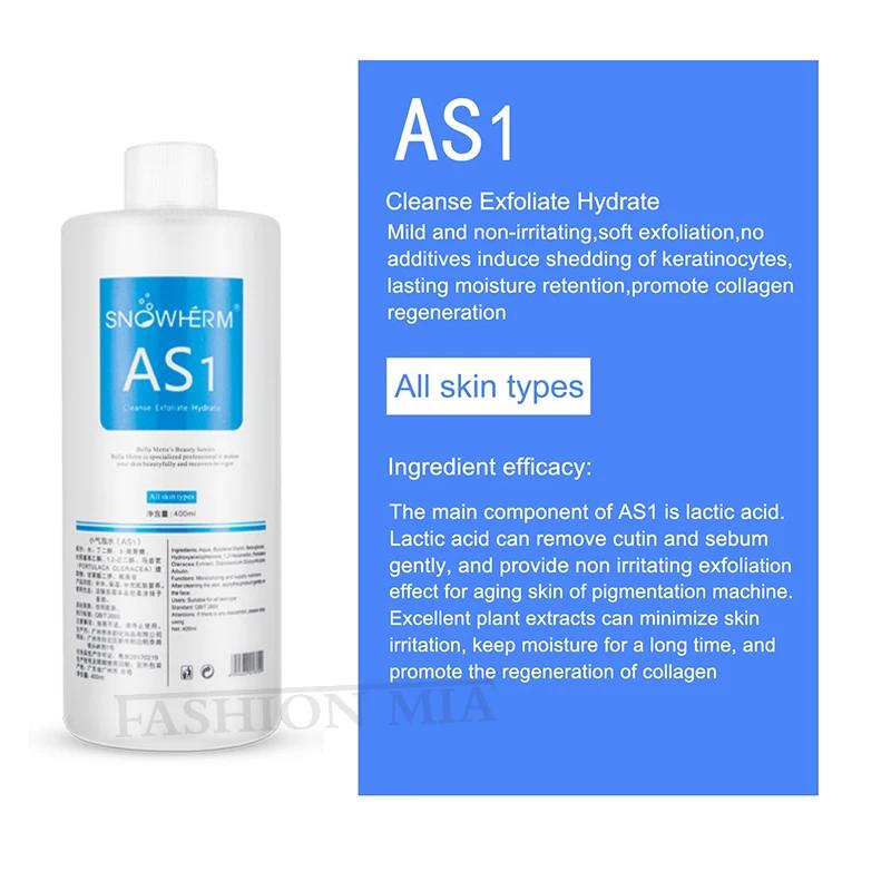 Sérum hydrofacial liquide pour le visage AS1 SA2 AO3, solution Aqua Peel pour machine de beauté, soi