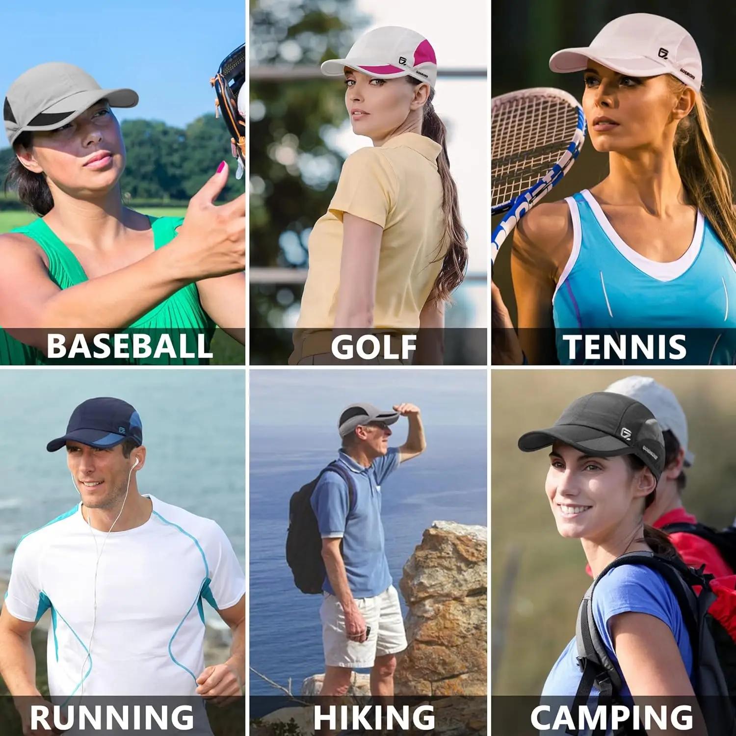 GADIEMKENSD été pour hommes sport course sueur casquette de Baseball mâle Golf séchage rapide femmes