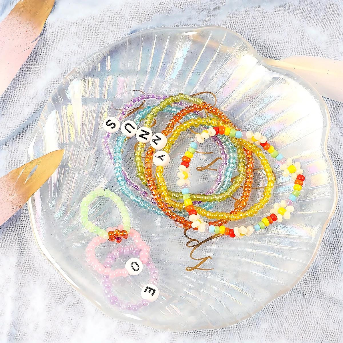 Kit d'assortiment de perles de rocaille en verre 24 couleurs, 2/3/4mm 12000/5760/2400 pièces de perl