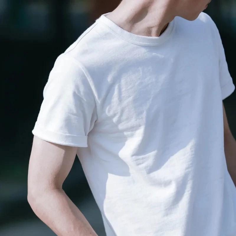 2023 Maden été solide 300g coton T-shirts hommes unisexe surdimensionné T-shirts à manches courtes l