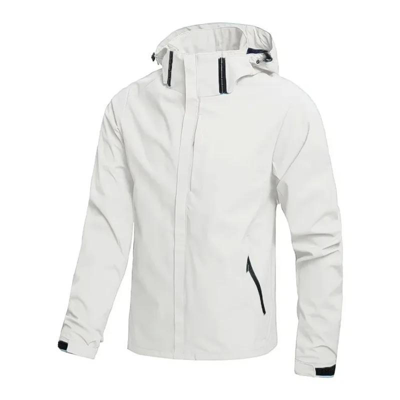 Manteau imperméable imperméable d'extérieur pour hommes imperméable léger avec capuche streetwear ra