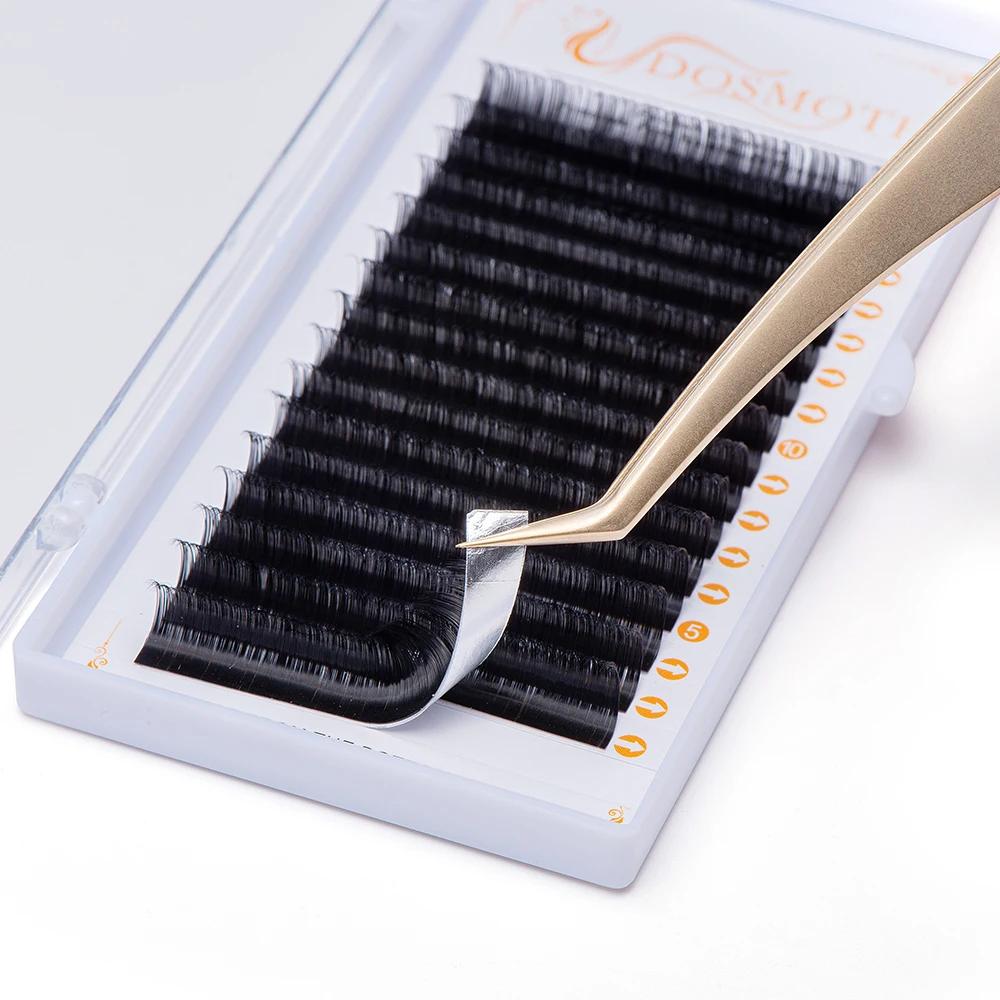 DOSMOTH 40 boîtes 7-16mm cils de vison naturels faits à la main individuels, extension de cils, faux