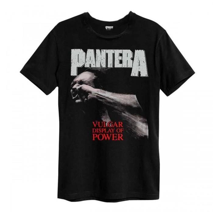 Amplifié unisexe adulte affichage vulgaire de puissance Pantera T-Shirt graphique t-shirts coton Vin