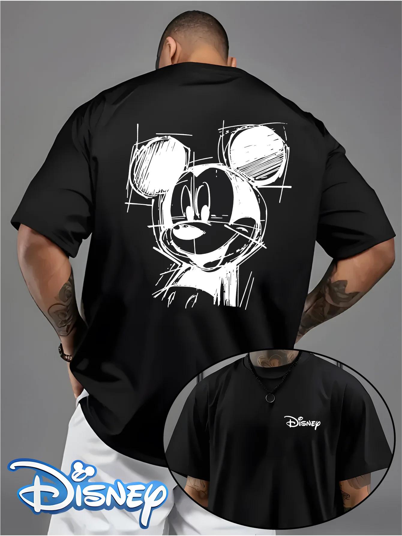 T-shirt imprimé dessin animé Disney Mickey, Harajuku, ample et décontracté, Y2K, manches courtes, en