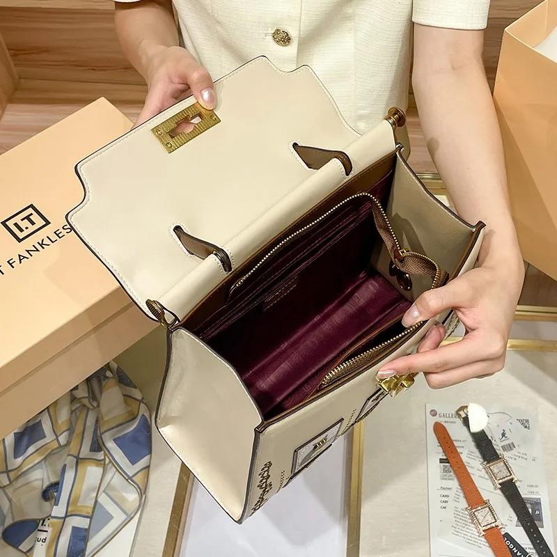Sac à main de marque pour femmes, sac à bandoulière léger de luxe haut de gamme de styliste rétro, n