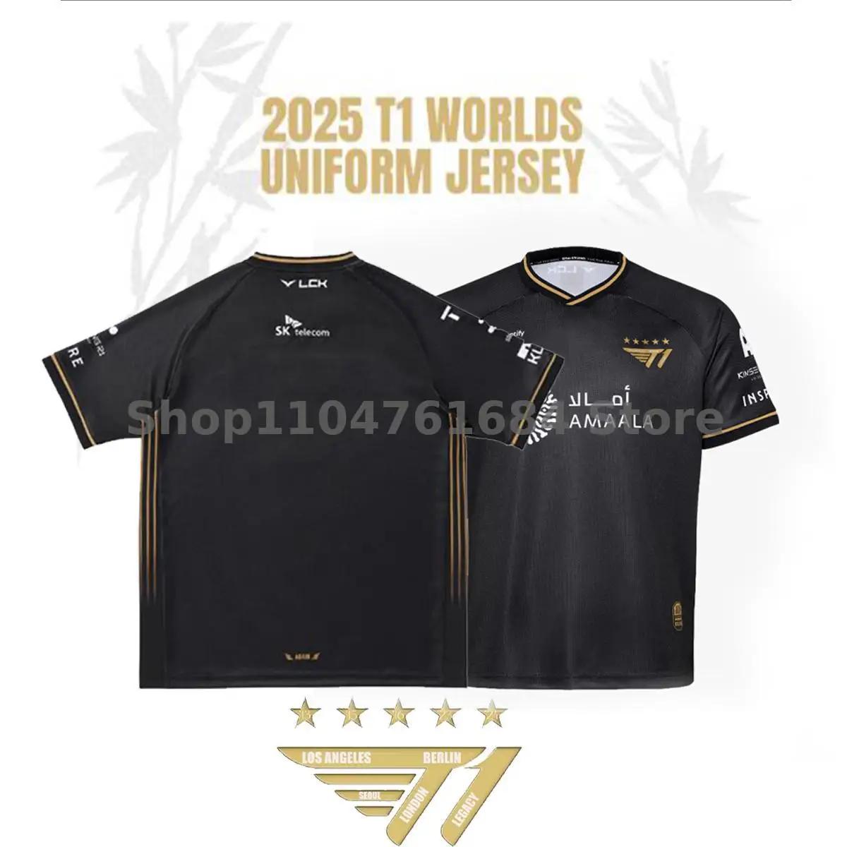 T-shirt d'uniforme de l'équipe Esports T1, maillot de la finale mondiale de la ligue des légendes, j