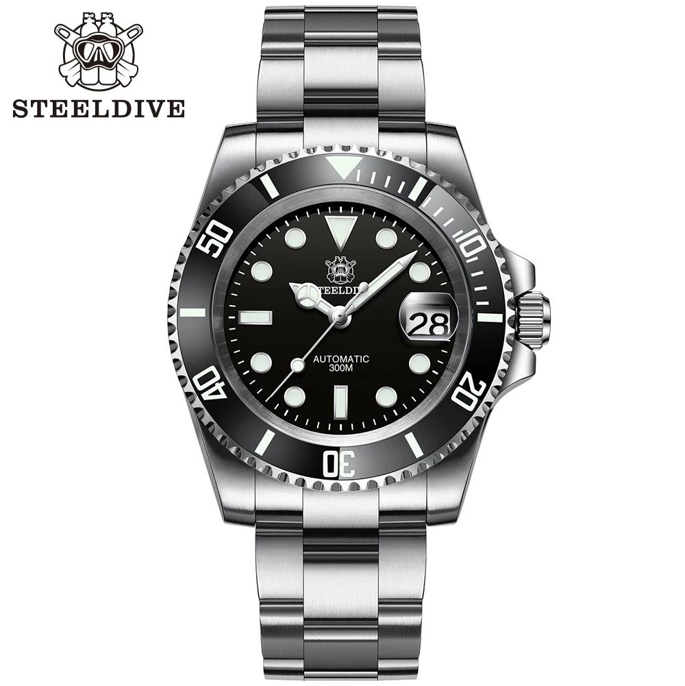SD1953 STEELDIVE marque lunette en céramique 41mm Steeldive 30ATM résistant à l'eau NH35 montre de p