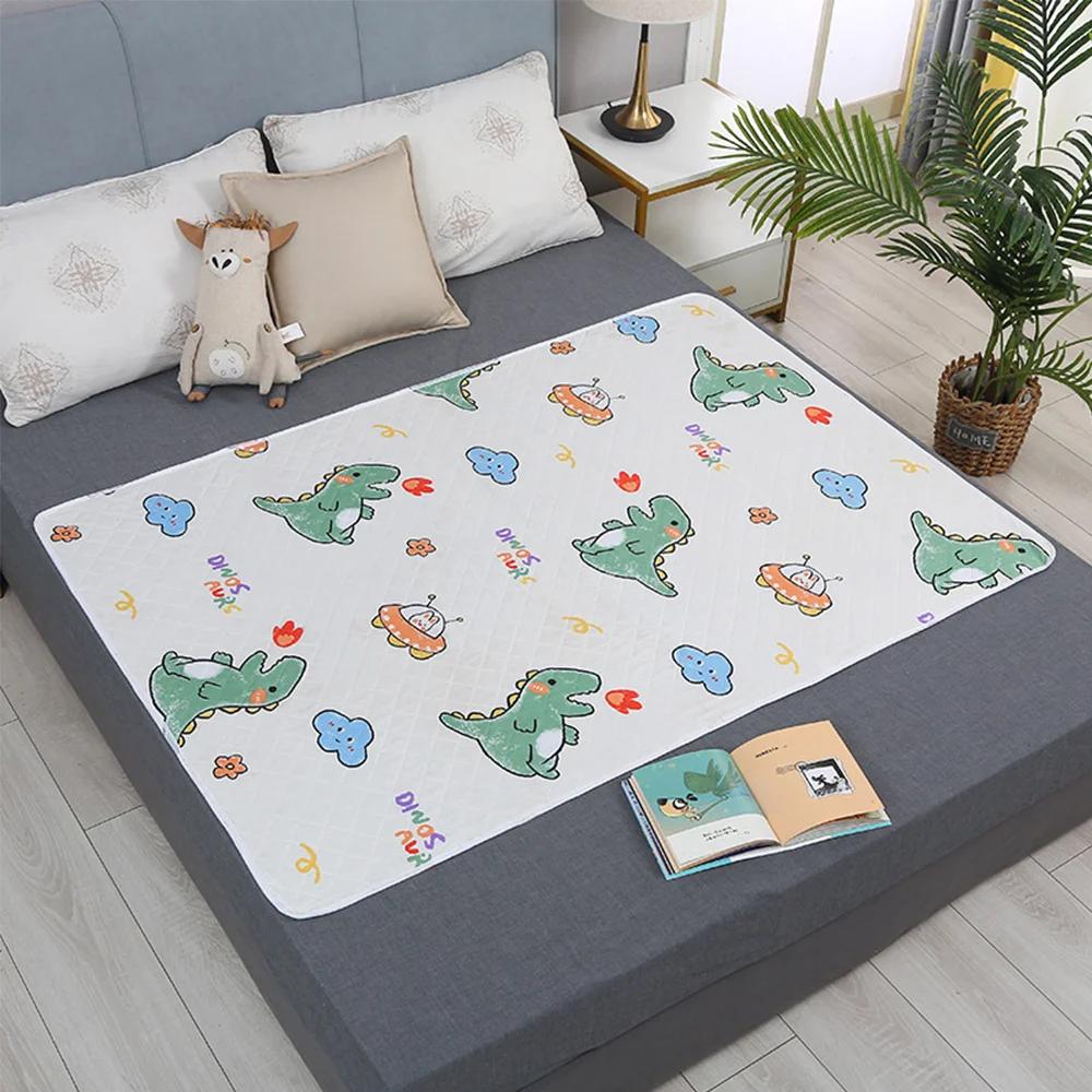 Matelas imperméable et lavable en polymère d'urine pour bébé et enfant en bas âge, protège-lit en de