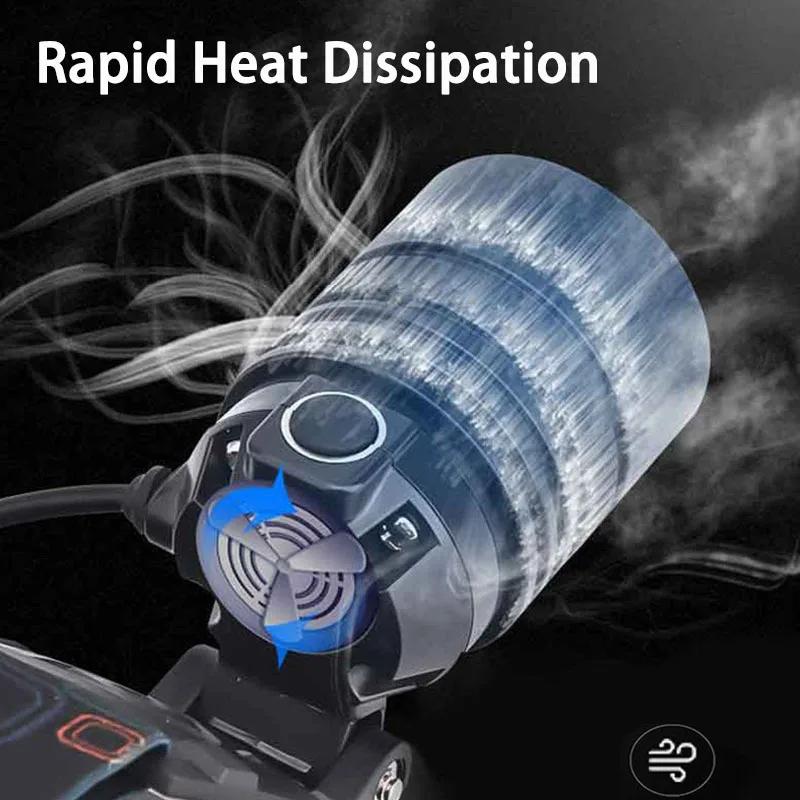 Lampe frontale LED puissante en alliage d'aluminium, haute luminosité, Rechargeable, pour Camping, r