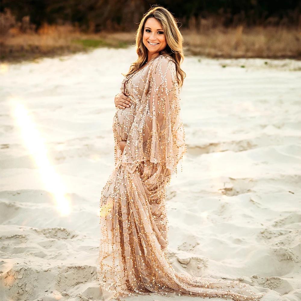 Don & Judy-Robe Maxi à Paillettes pour Femme, Tenue de Séance Photo, Style Boho, Cadeau de ixPréChri
