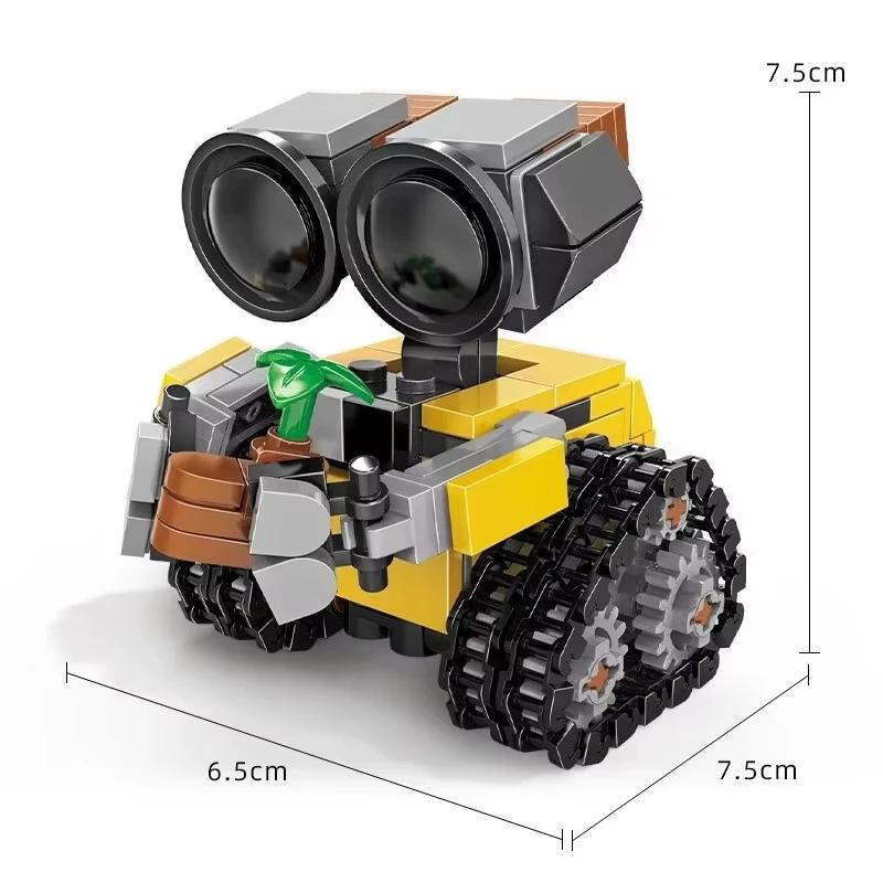 Mini Kit de blocs de construction Wally MOC, multi-articulations mobiles, modèle de film classique,
