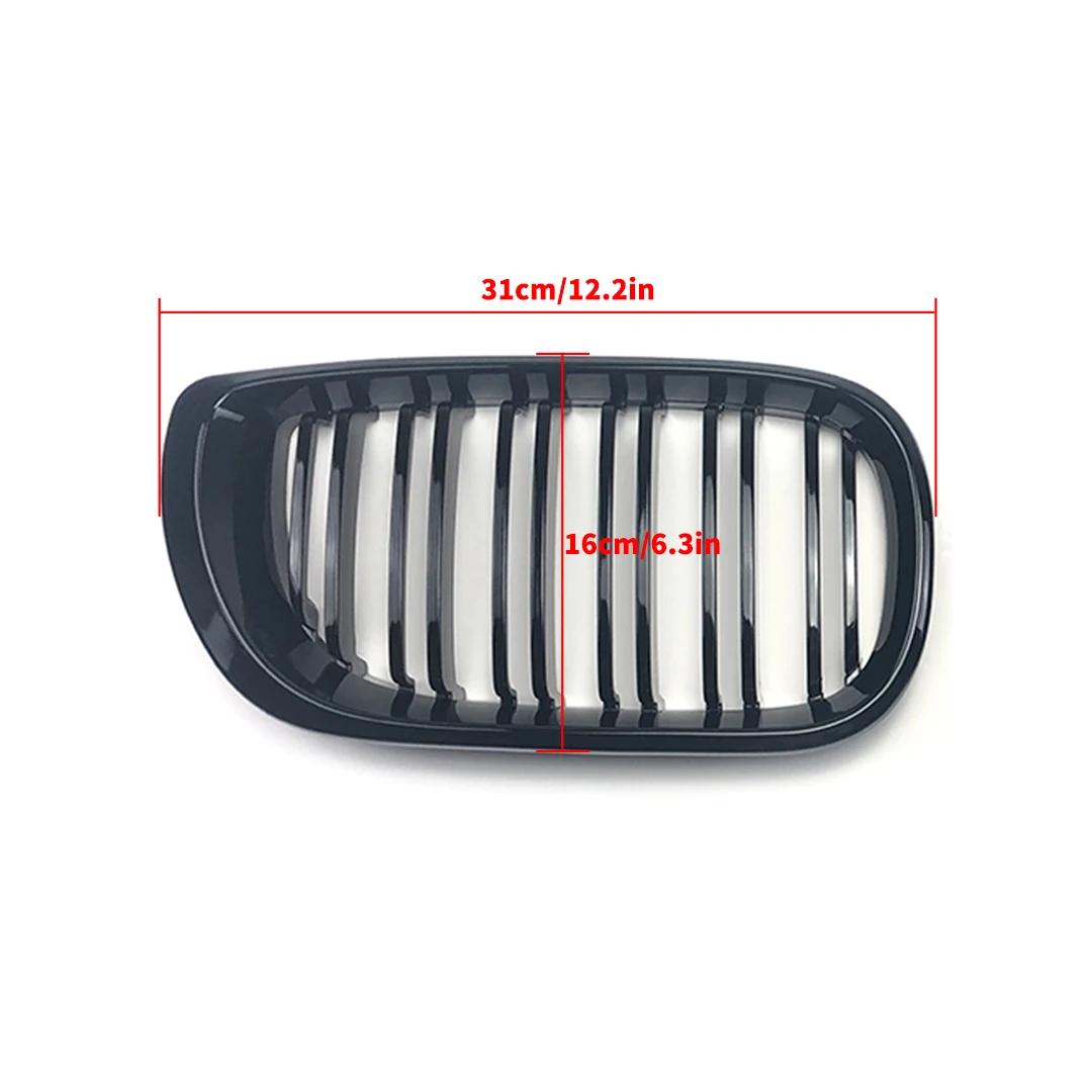 Pour BMW E46 2/4 portes série 3 2002 2003 2004 2005 318i 320i 325i 330i calandre noir brillant avant