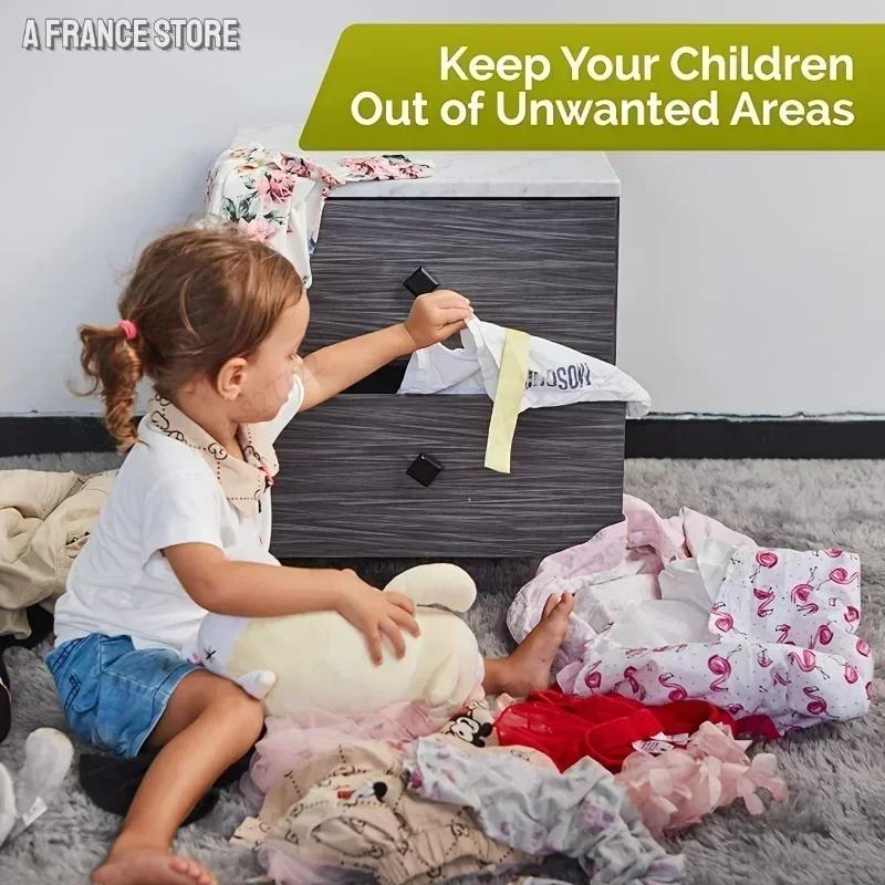 Serrure de sécurité pour bébé, serrure de sécurité pour tiroir, armoire adhésive pour tiroir, loquet