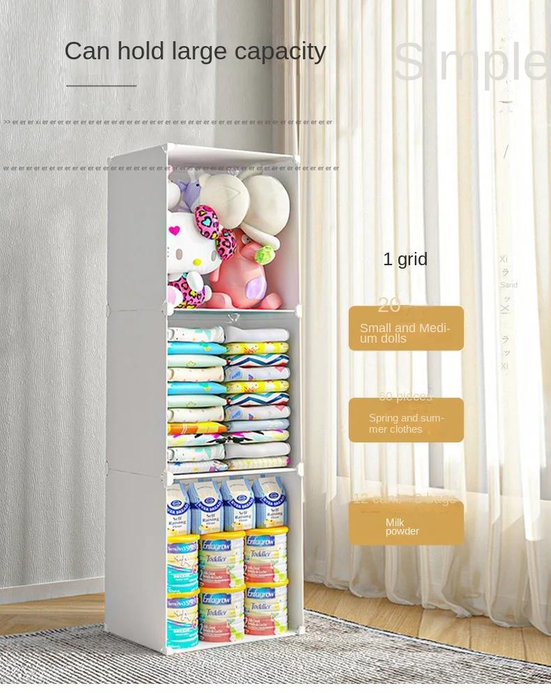 Armoires pliantes pour vêtements de grande taille, rangement d'épissure, Psychde placement de jouets