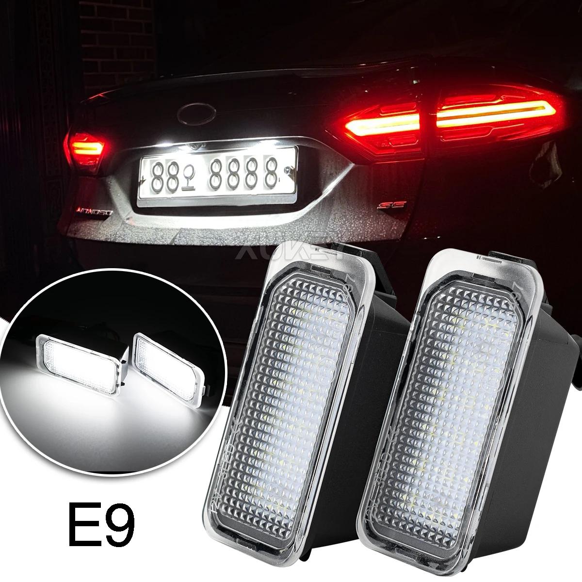 2x LED numéro plaque d'immatriculation lumière xénon blanc lampe unités de remplacement pour Ford FO