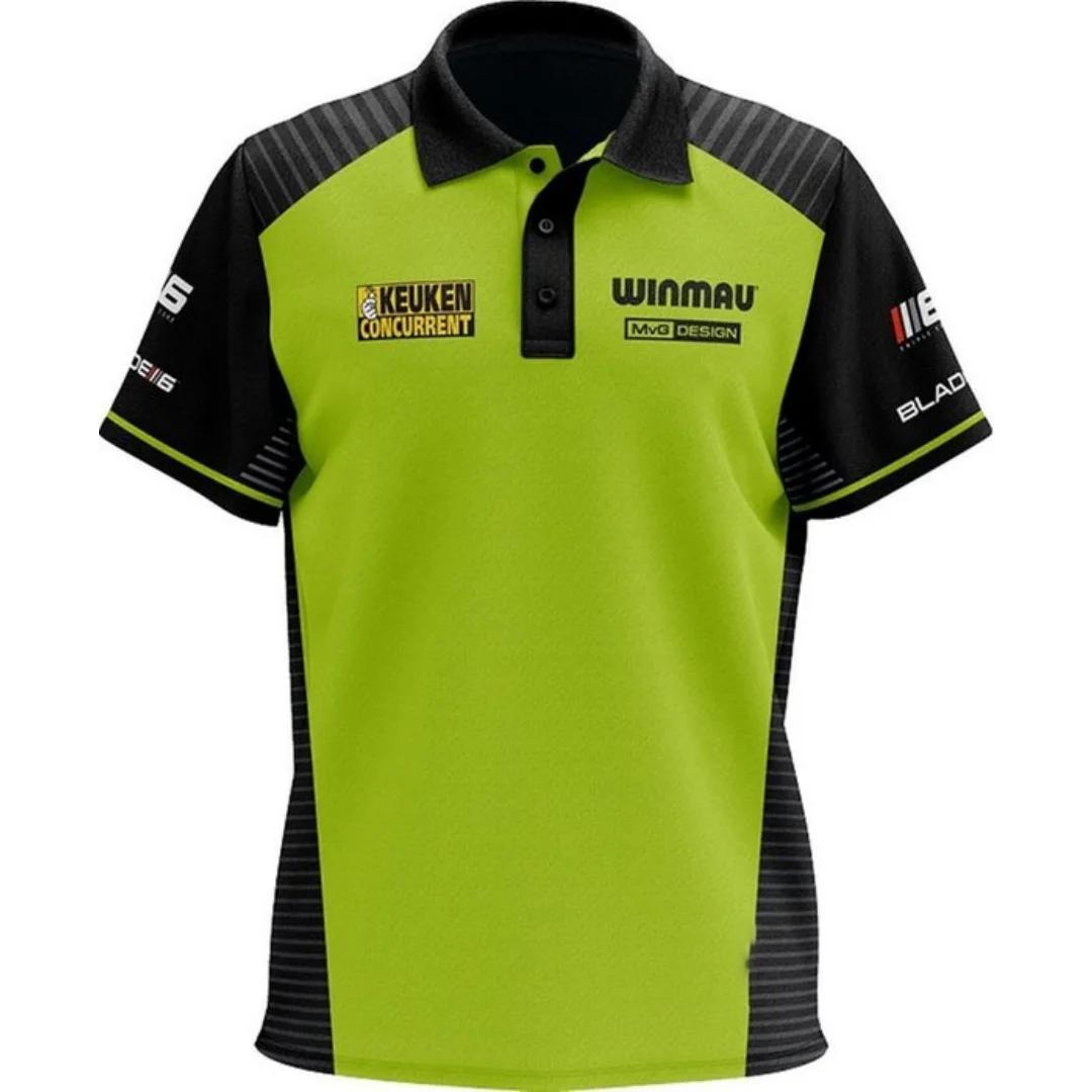 Winmau Michael van Gerwen Dartshirt Darts Enthusiast POLO shirt Sports Dry Quickly Men's T-Shirt Chi