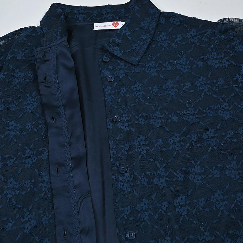 Ensemble 2 pièces Tenue de Shabbat XS-3XL Chemise à manches longues et jupe longue élégante en maill