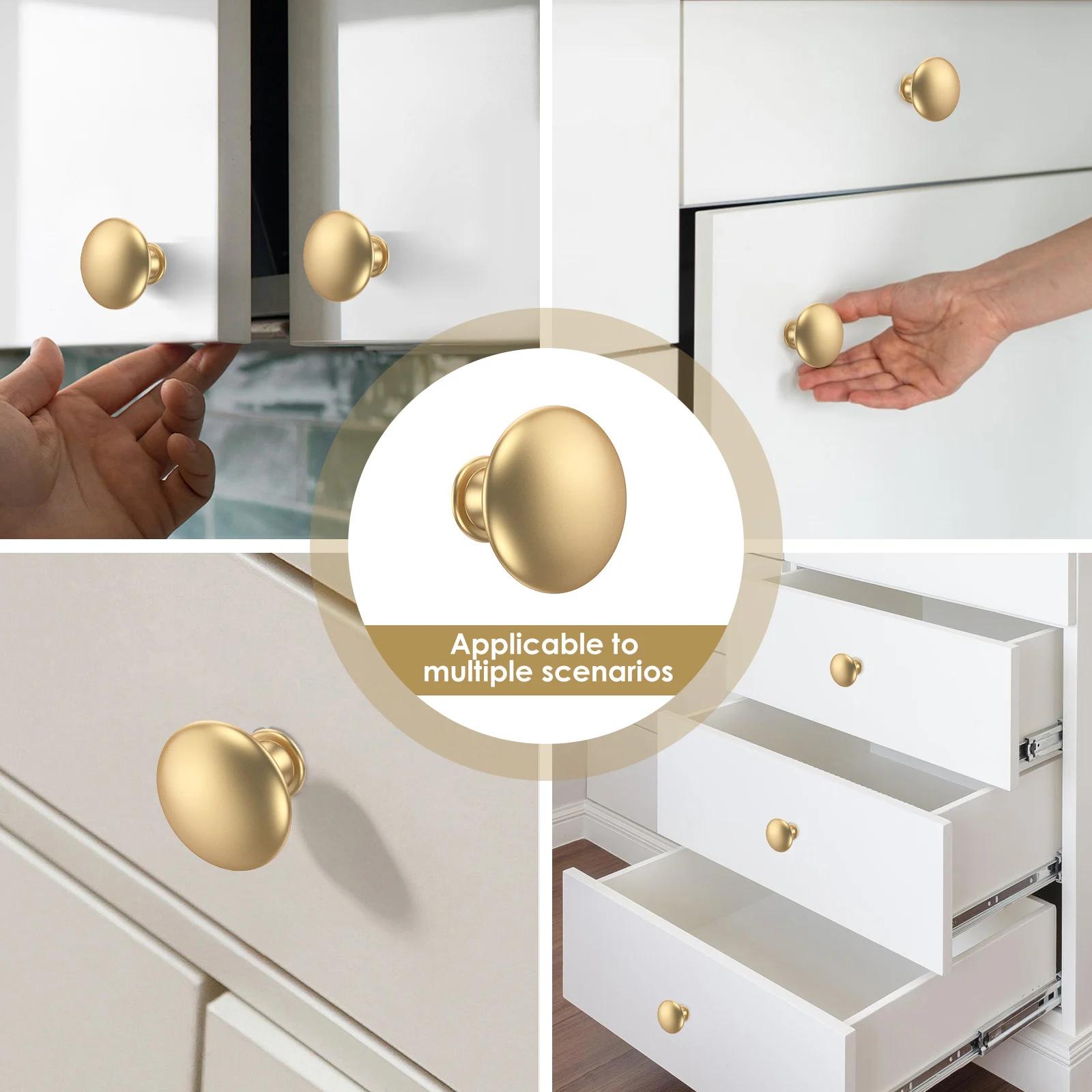25 pièces ensemble de boutons de tiroir poignées d'armoire en alliage de Zinc boutons de commode en