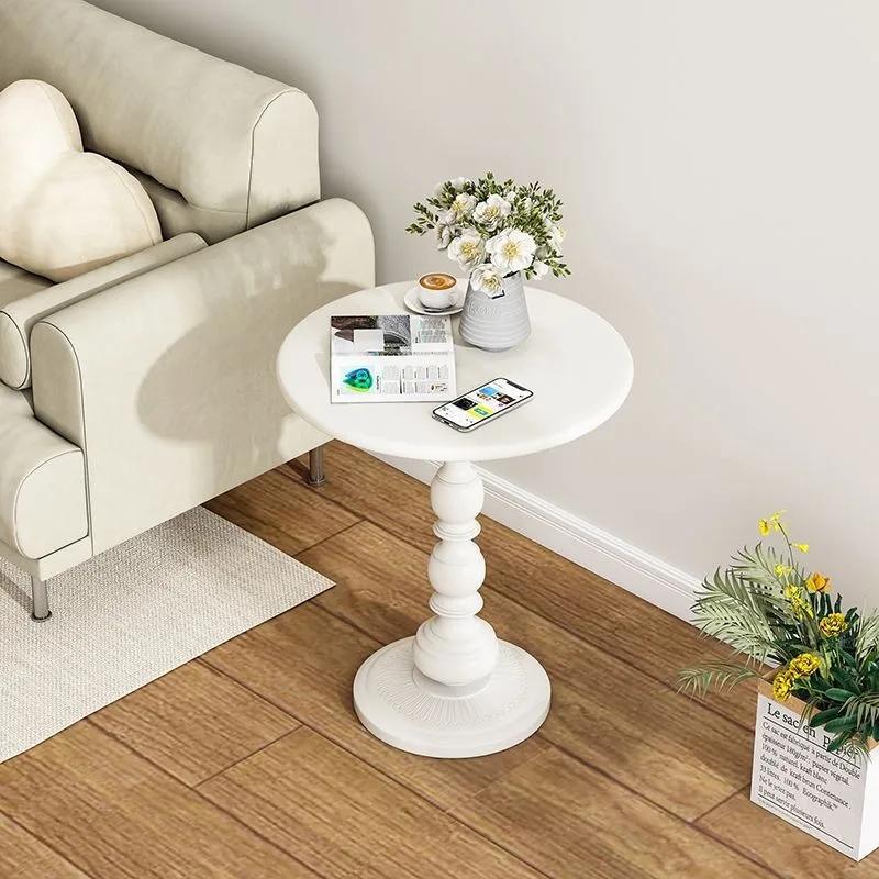Table d'appoint vintage en fer forgé de style nordique, table basse rétro chic pour salon, canapé, c