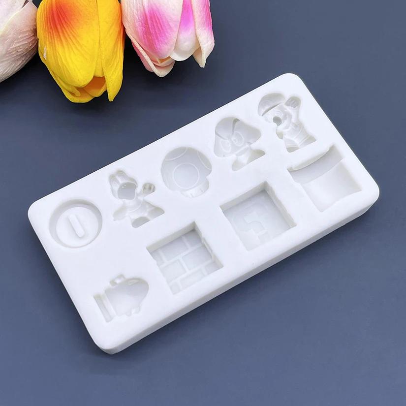 Moule de cuisson de gâteaux en Silicone, dessin animé, Sugarcraft, Cupcake au chocolat, outils en ré