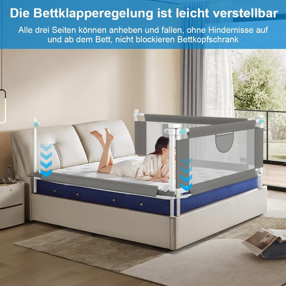 Clôture de lit de bébé 150/180/200cm, Rail de lit de bébé, barrière de lit pour enfants, clôture de