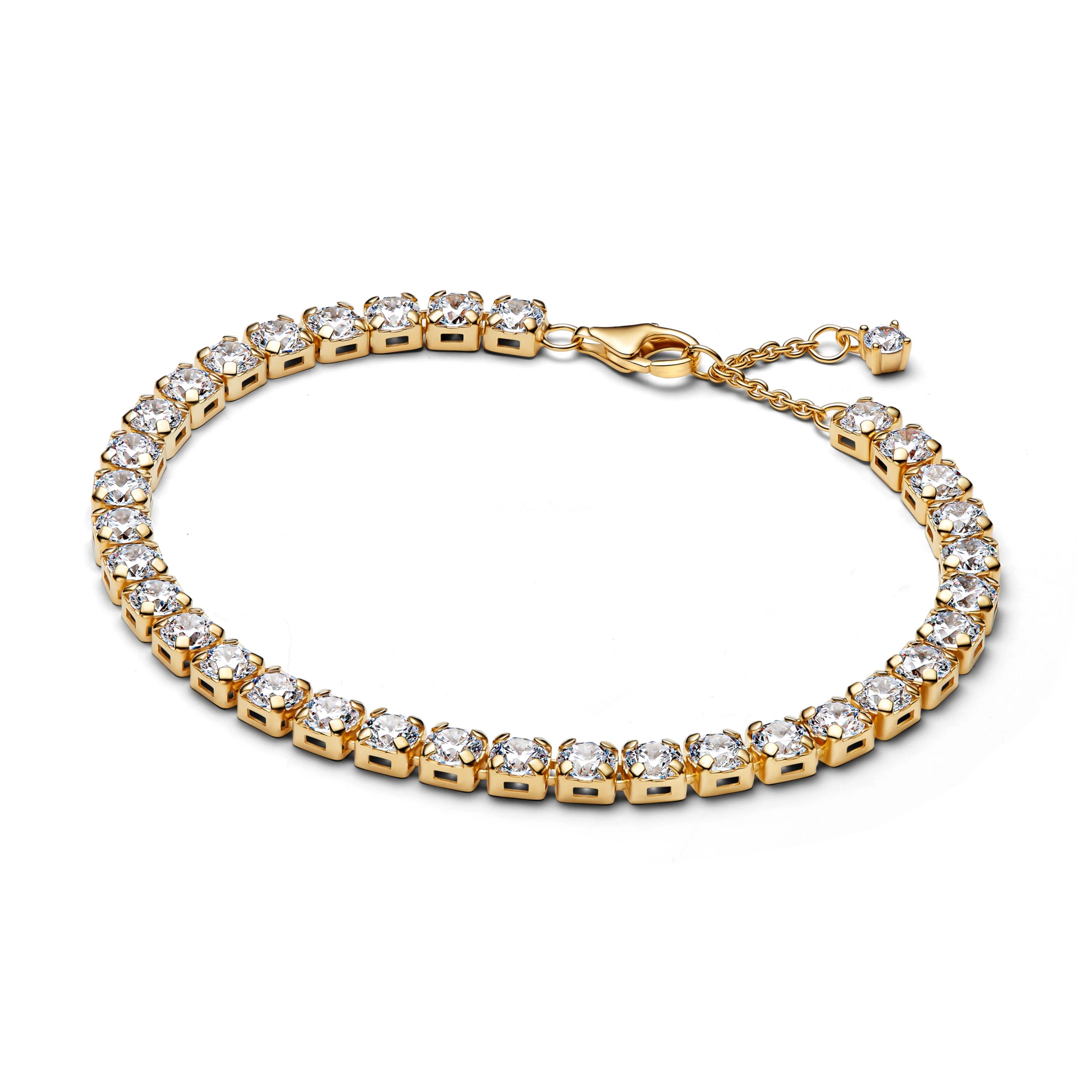 Bracelet en argent sterling 925% de luxe, maille tubulaire ronde en forme de cœur, serti de zircons,