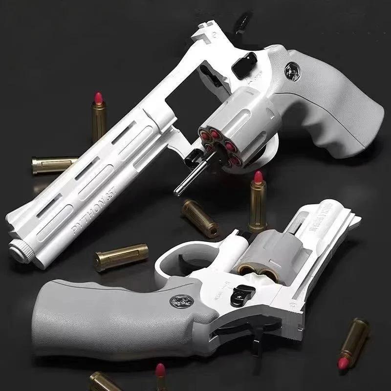 Pistolet lanceur de Revolver ZP5 357, à tir continu, balle de fléchettes souple, jouet CS, arme de j