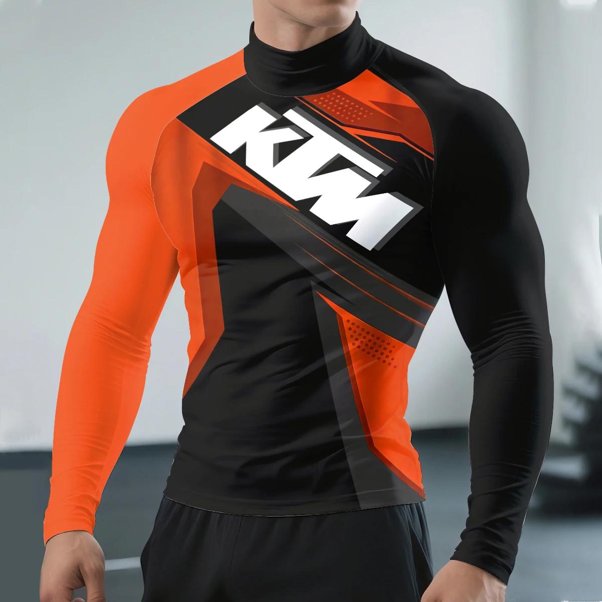 Maillot de cyclisme pour homme à manches longues KTM Racing Team, séchage rapide, respirant, idéal p