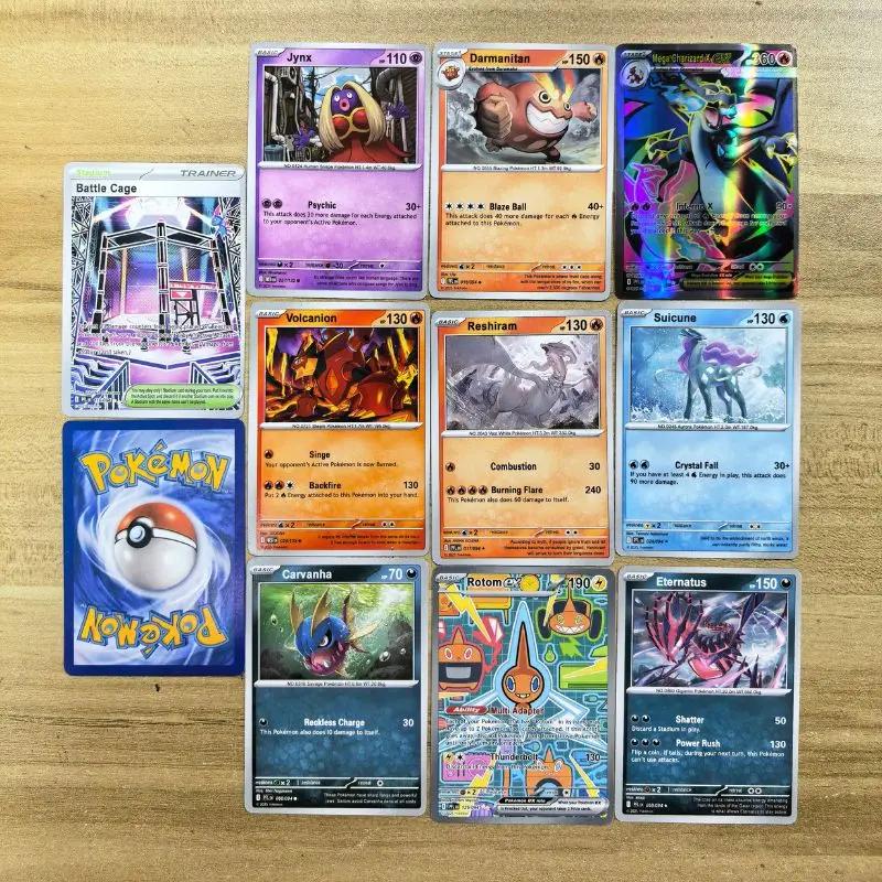40 cartes Pokémon GX Vmax EX Mega Origin Brilliant Stars, collection de cartes de jeu brillantes, ca