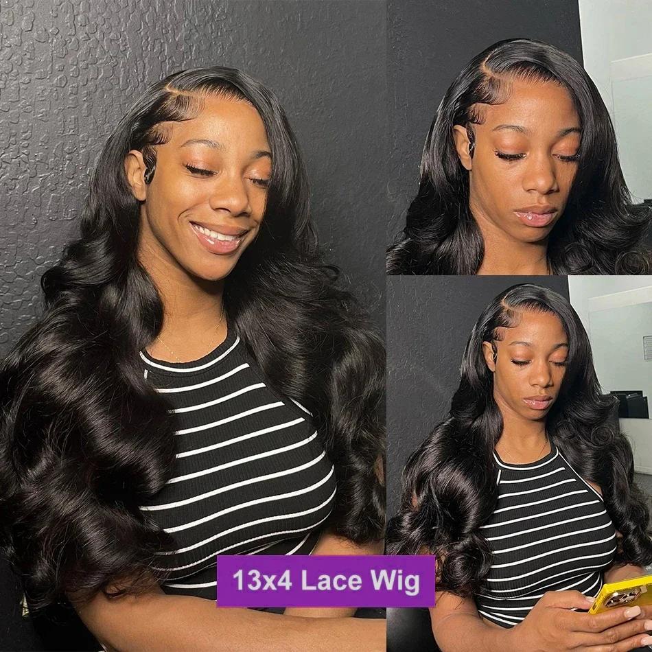 Perruque Lace Front Wig Body Wave sans colle, cheveux humains, pre-plucked, Melt Skins, pre-Wiltshir